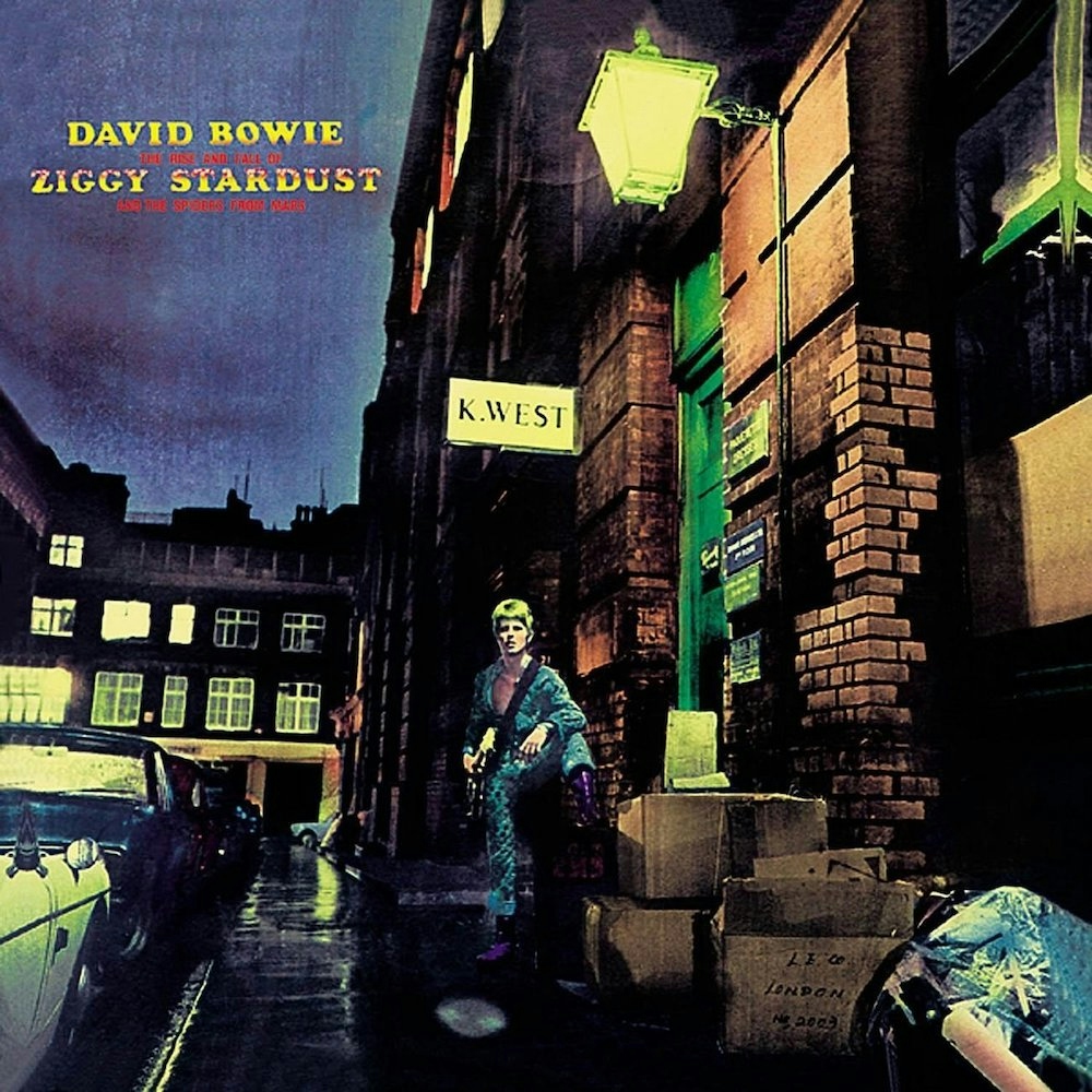 The Rise and Fall of Ziggy Stardust and the Spiders From Mars by David Bowie Background Cover